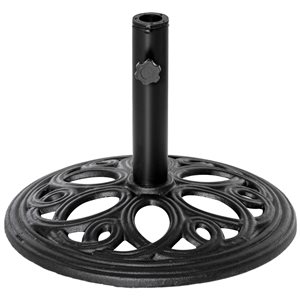 Outsunny Black Cast Iron Round Patio Umbrella Base