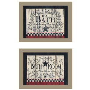 Trendy Decor 4 U Brown Wood Framed 14-in H x 18-in W Quote Paper Print - 2-Piece