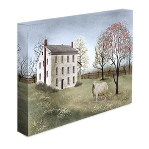 TrendyDecor4U Frameless 20-in H x 30-in W Landscapes Canvas Print "SPRING AT WHITE HOUSE FARM" by Billy Jacobs