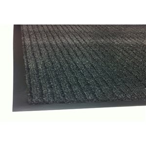 Turin Power Mat Plus 4-ft x 8-ft Grey Rectangular Indoor Door Mat