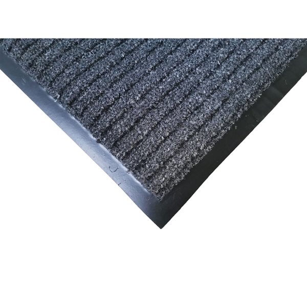 Turin Power Mat Plus Grey Rectangular Indoor Door Mat