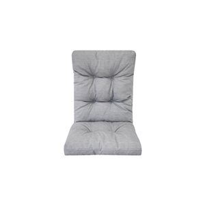 Bozanto 1-piece Grey High Back Patio Chair Cushion