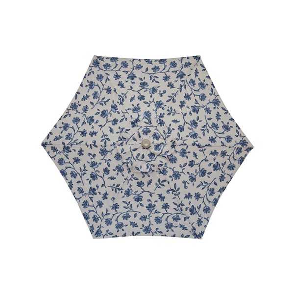 Parasol de style marché bleu de 84 po Bozanto