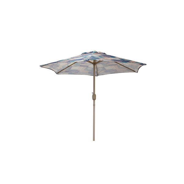 Bozanto 84-in Green Market Patio Umbrella