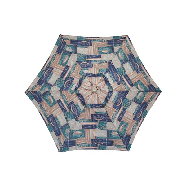 Bozanto 84-in Green Market Patio Umbrella