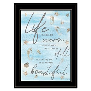 Trendy Decor 4 U Life is Like 19-in H x 15-in W Inspirational Wood Print with Black Frame