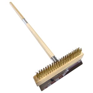 WPPO 36-in Pizza Oven Brush with Stainless Steel Scraper