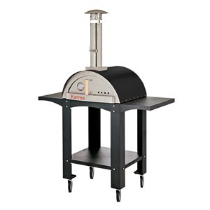 WPPO Karma 25-in Black Wood-Fired Outdoor Pizza Oven