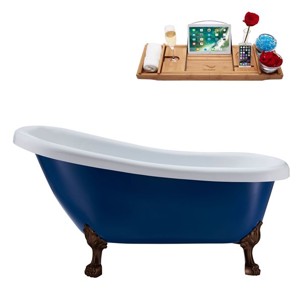 48 acrylic deals clawfoot tub