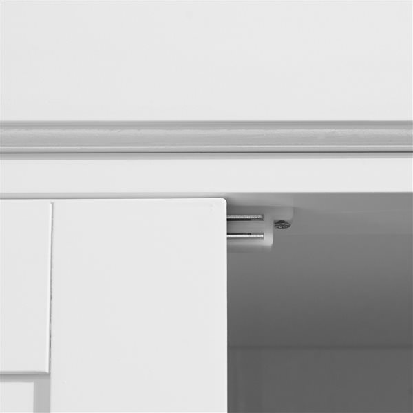 HomCom White Composite 72.5-in H x 30-in W Pantry