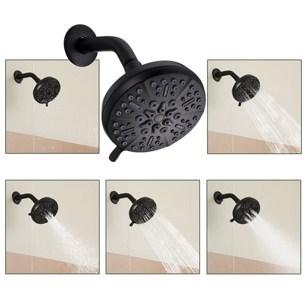 Boyelliving  5-spray Shower Head 1.75 GPM (6.6 LPM) in Oil-rubbed Bronze