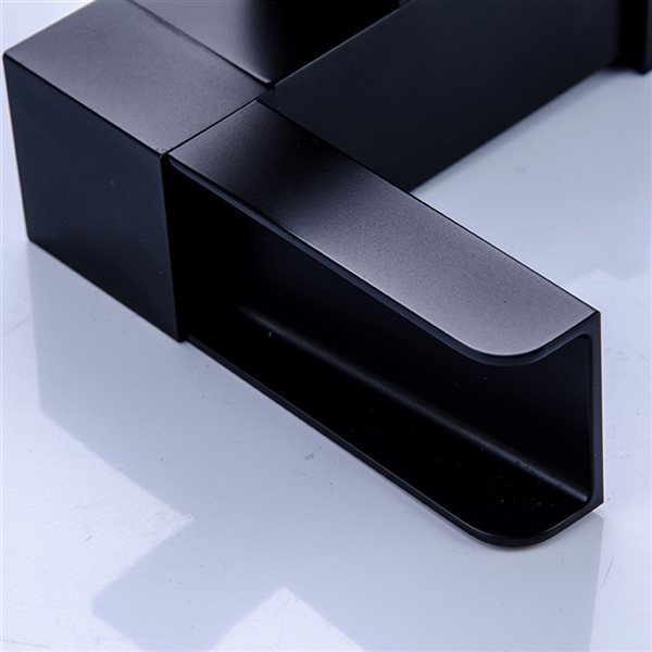 Clihome Matte Black 1-handle Single Hole Bathroom Sink Faucet