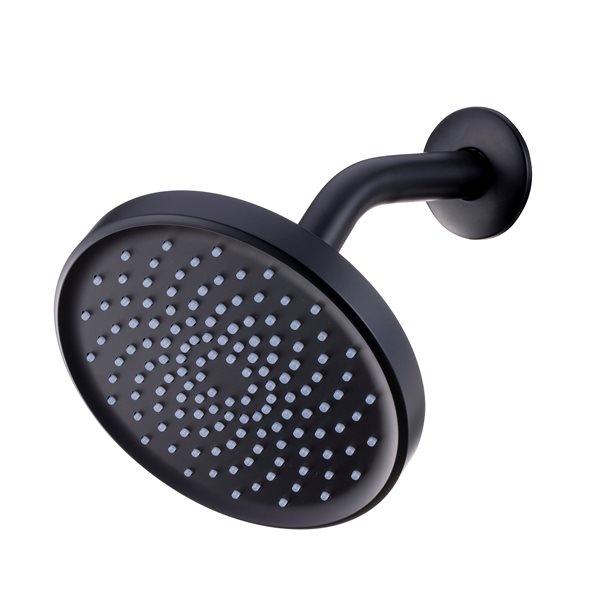 Boyelliving Matte Black 1-spray Shower Head 1.75 GPM (6.6 LPM)