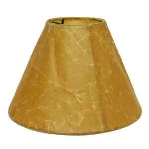 Cloth & Wire 9.5-in x 18-in Brown Paper Empire Lamp Shade