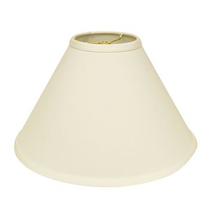 Cloth & Wire 13-in x 19-in Egg Colour Fabric Drum Lamp Shade