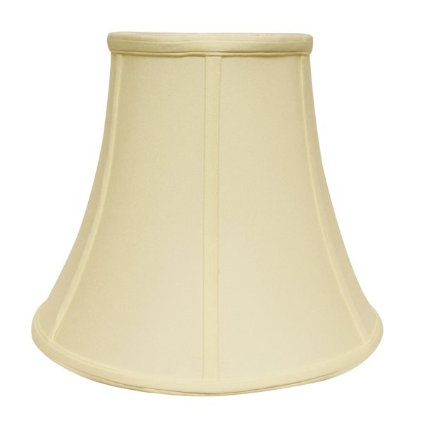 Cloth & Wire 8-in x 10-in Egg Colour Fabric Bell Lamp Shade