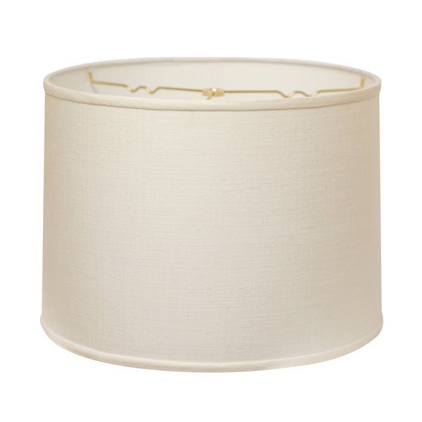 Cloth & Wire 9.5-in x 13-in White Linen Drum Lamp Shade 13413WA528WT | RONA