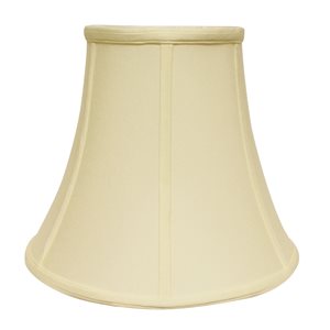 Cloth & Wire 11-in x 14-in Egg Colour Fabric Bell Lamp Shade