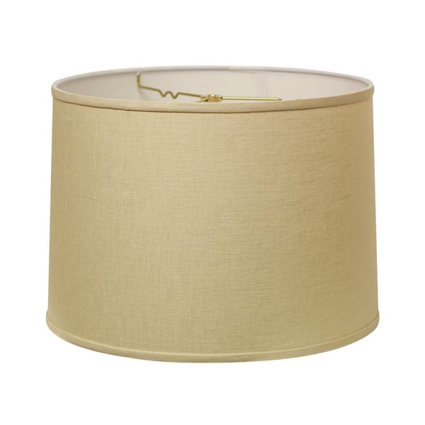 Cloth & Wire 12-in x 18-in Beige Linen Drum Lamp Shade 13418WA528BG | RONA