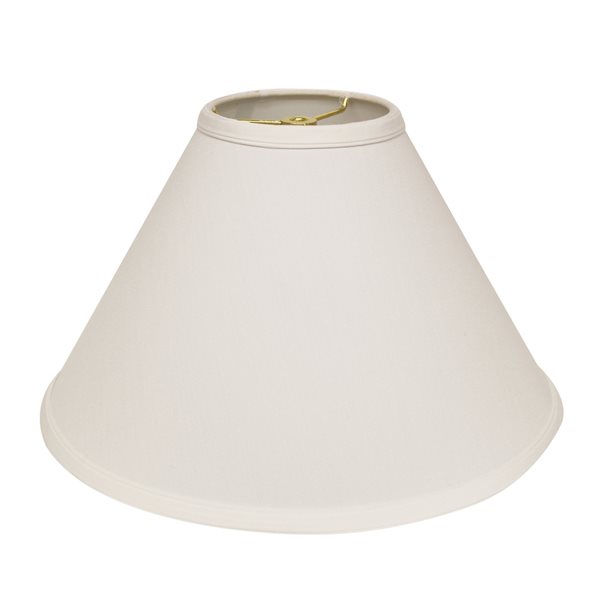 Cloth & Wire 10-in x 13-in White Fabric Drum Lamp Shade