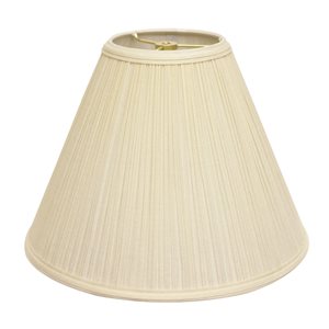 Cloth & Wire 10-in x 15-in Egg Colour Fabric Drum Lamp Shade