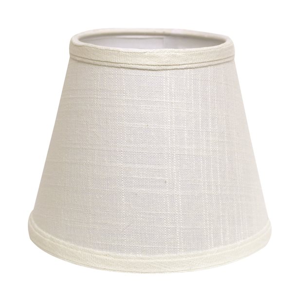 Cloth & Wire 8-in x 12-in White Linen Empire Lamp Shade HI01322 | RONA
