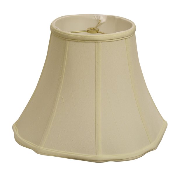 Cloth & Wire 9-in x 12-in Egg Silk Drum Lamp Shade