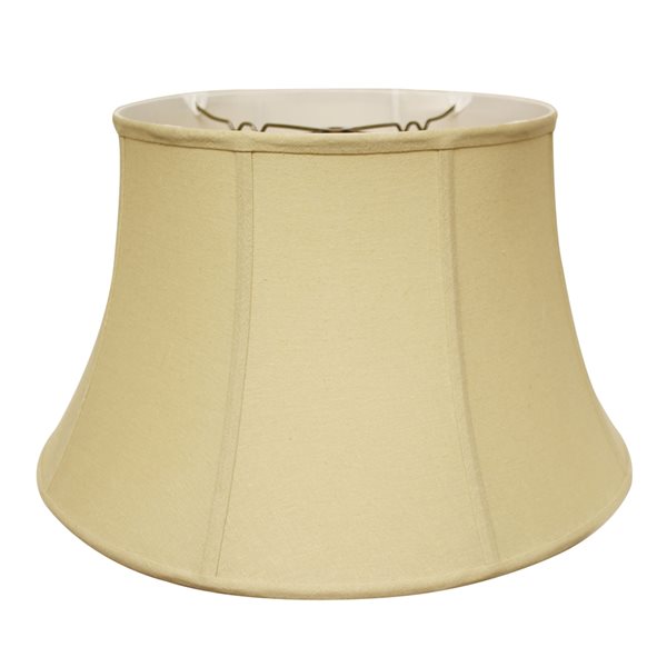 Cloth & Wire 11-in x 19-in Tan Linen Drum Lamp Shade SI50863 | RONA