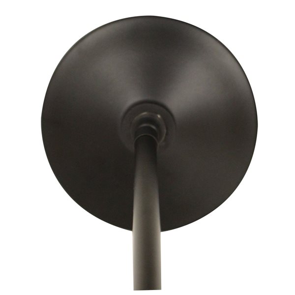 Cloth & Wire Satin Black Indoor 1Light Downrod Pendant Stem Light Kit