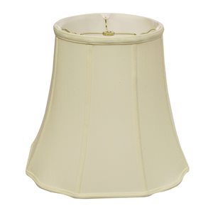 Cloth & Wire 12.5-in x 14-in Egg Silk Drum Lamp Shade