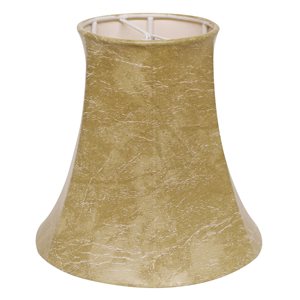 Cloth & Wire 5.75-in x 6-in Parchment Paper Bell Lamp Shade