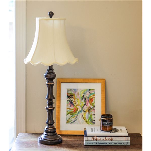 Cloth & Wire 10-in x 12-in Silk Bell Lamp Shade - Egg