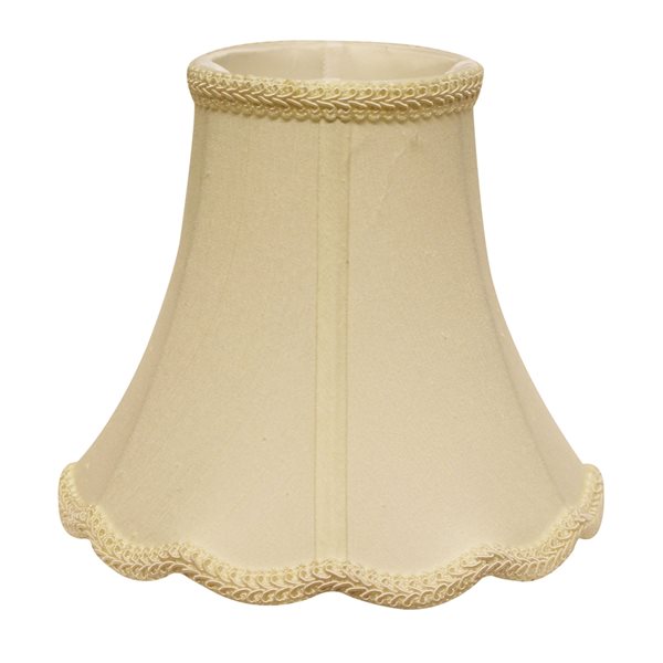 Cloth & Wire 10-in x 12-in Silk Bell Lamp Shade - Egg