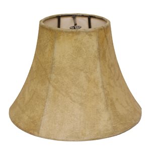Cloth & Wire 4.25-in x 6-in 04-faux Animal Hide Paper Bell Lamp Shade
