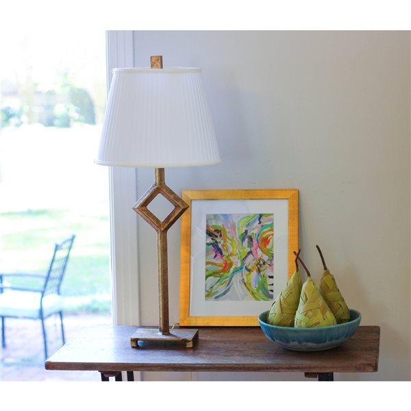 Cloth & Wire 10-in x 10-in White Silk Drum Lamp Shade