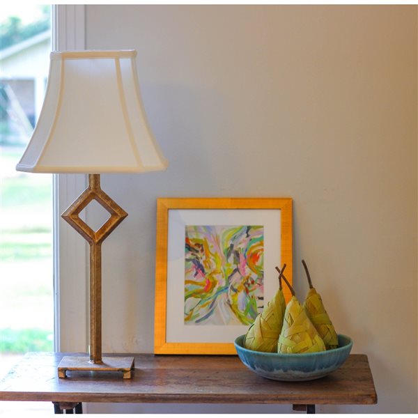 Cloth & Wire 8.5-in x 10-in Egg Silk Bell Lamp Shade