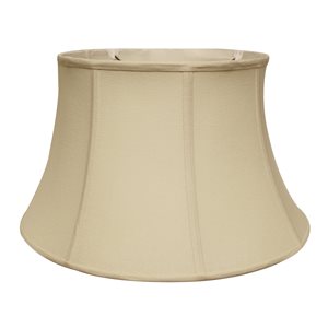 Cloth & Wire 11-in x 19-in Natural Linen Drum Lamp Shade