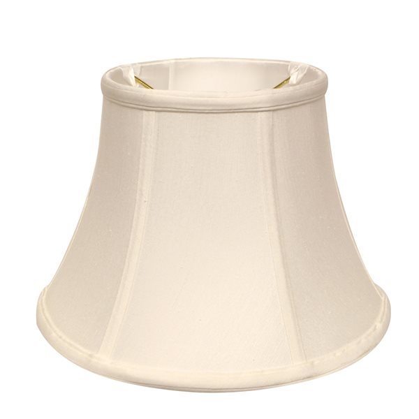 Cloth & Wire 11-in x 19-in White Silk Drum Lamp Shade SI05481 | RONA