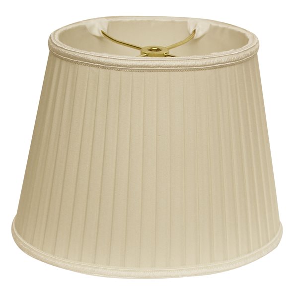 Cloth & Wire 10-in x 10-in Egg Silk Drum Lamp Shade