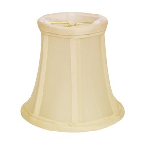 Cloth & Wire 4-in x 5-in Egg Silk Bell Lamp Shade - Set of 6