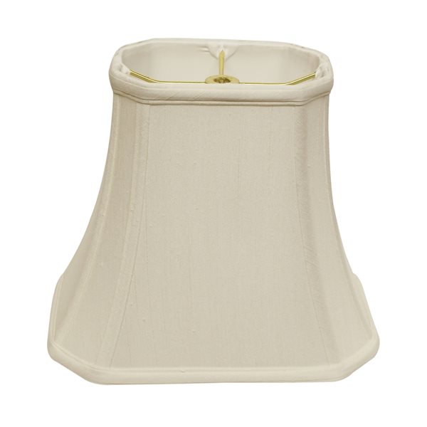 Cloth & Wire 12-in x 16-in White Silk Bell Lamp Shade SI09960 | RONA