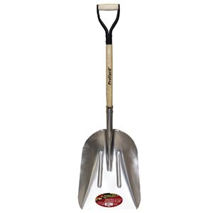 Proyard 28.25-in Grain Scoop Shovel - Aluminum Blade with Wooden Handle