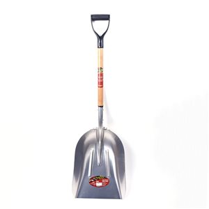 Proyard 29-in Grain Scoop Shovel - Aluminum Blade with Wooden Handle