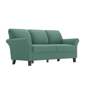 Handy Living Zuni SoFast® Modern Turquoise Blue Velvet Sofa