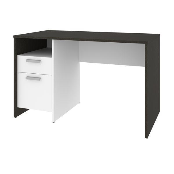 Bureau pour ordinateur noir et blanc moderne et contemporain Meropa par