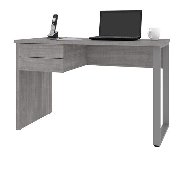 Bureau gris moderne et contemporain Soley par Bestar de 47,2 po