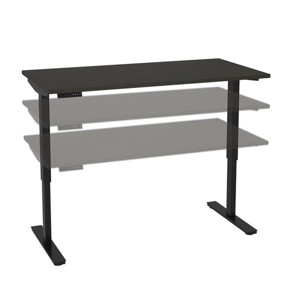 Bestar Universel 59.3-in Deep Grey Modern/Contemporary Standing Desk