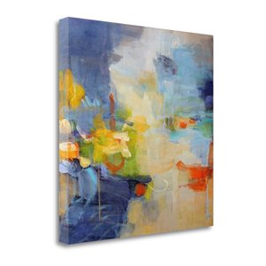 Tangletown Fine Art Restless Mind Frameless 30-in H x 30-in W Abstract Canvas Print