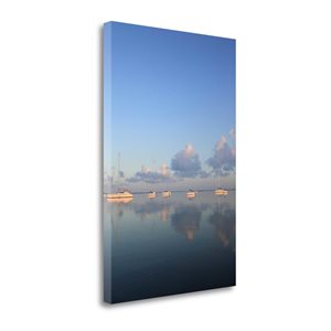 Impression sur toile côtière Sunrise Sails de Tangletown Fine Art de 24 po h. x 16 po l. sans cadre