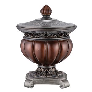 Boîte à bijoux ORE International en polyrésine bronze urne